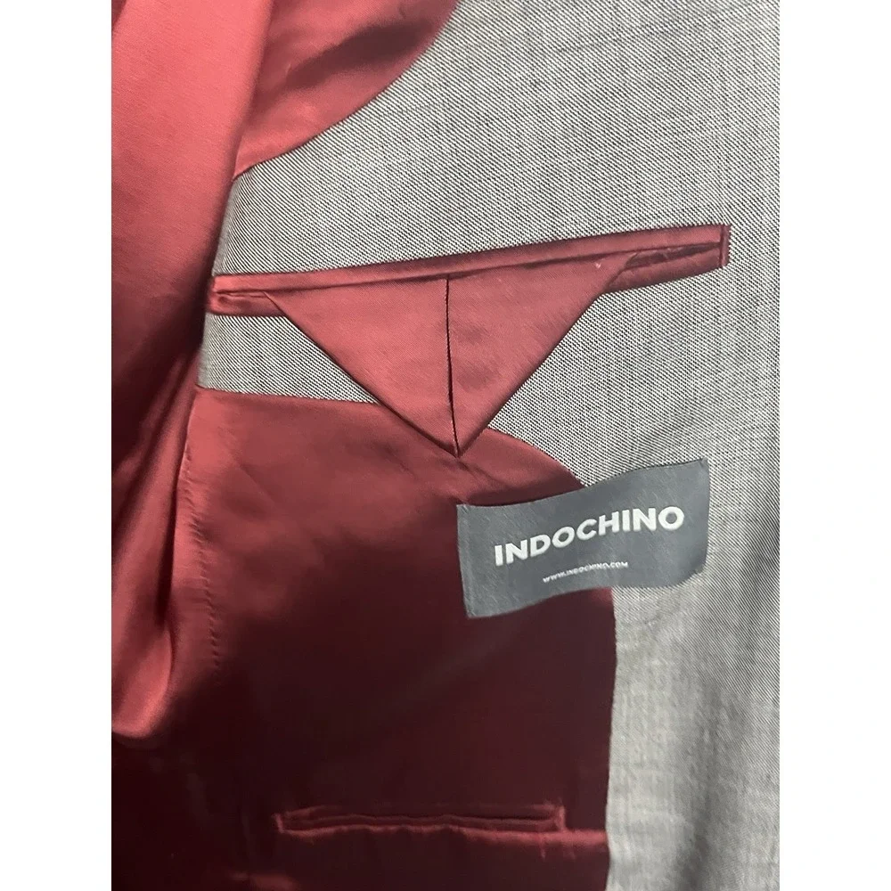 Men's Indochino Gray 100% Wool 2‎ Button Blazer See Pictures For Measurements